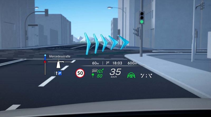 MBUX증강현실 헤드업 디스플레이