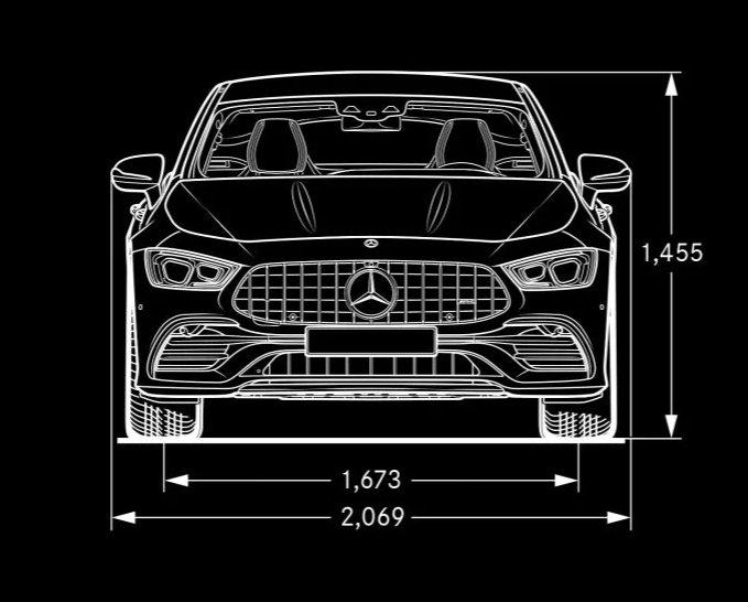 벤츠 AMG GT43 전방사이즈 이미지