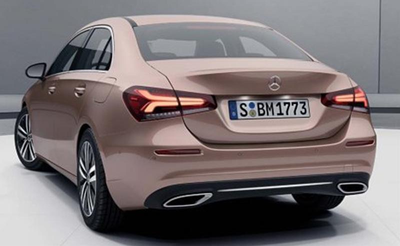 벤츠 A클래스 세단 프로스레시브 패키지 후면 디자인