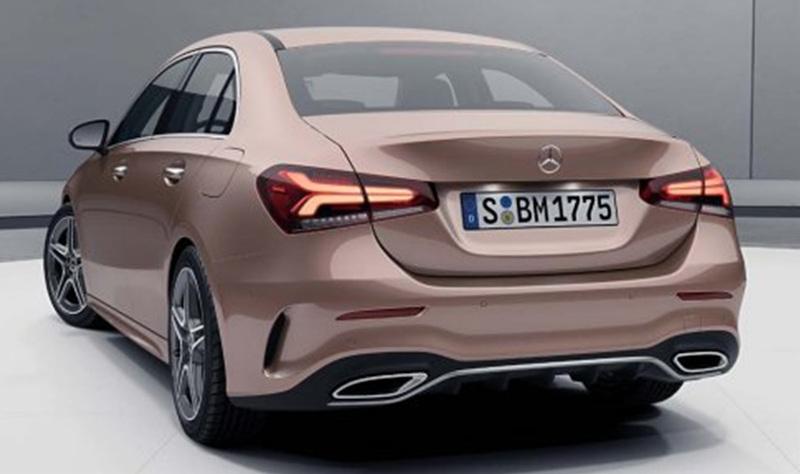 벤츠 A클래스 세단 AMG라인 패키지 후면 디자인 이미지