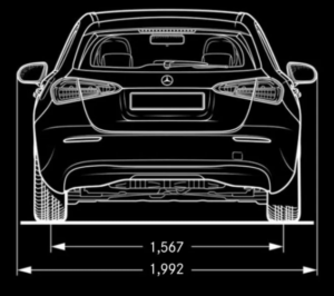 A클래스해치백 뒷면 사이즈