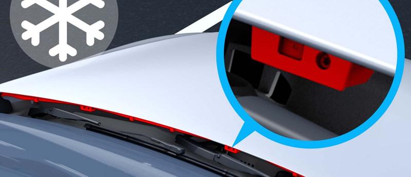 추운날씨에도 유리에 맺힌 성에를 신속하게 제거