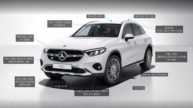 GLC 220d 외장 디자인